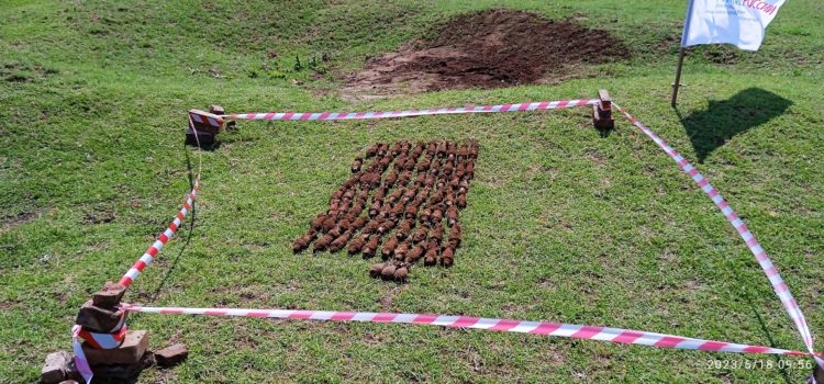 На Ставрополье обнаружили останки неизвестного бойца и 73 мины