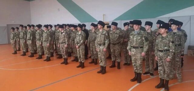 Прошёл строевой смотр парадного расчета Аланского РОКО ТВКО