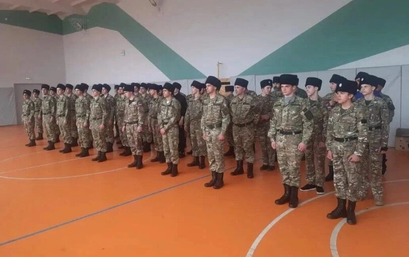 Прошёл строевой смотр парадного расчета Аланского РОКО ТВКО