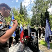 Архиерейский казачий конвой почтил память погибшего в зоне СВО воспитанника