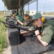 Казачата Архиерейского казачьего конвоя приняли участие в сдаче норматива Ворошиловский Стрелок на полигоне МО РФ