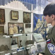 Воспитанники Архиерейского казачьего конвоя посетили музей казачества